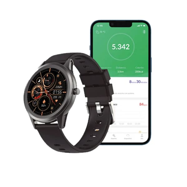 Montre Connectée Globe Gris Métallisé Ksix – (BXSW12GN)