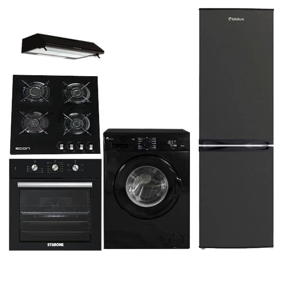 Pack mariage Combine Dark Inox 5 pièces des marques Biolux Montblanc Starone