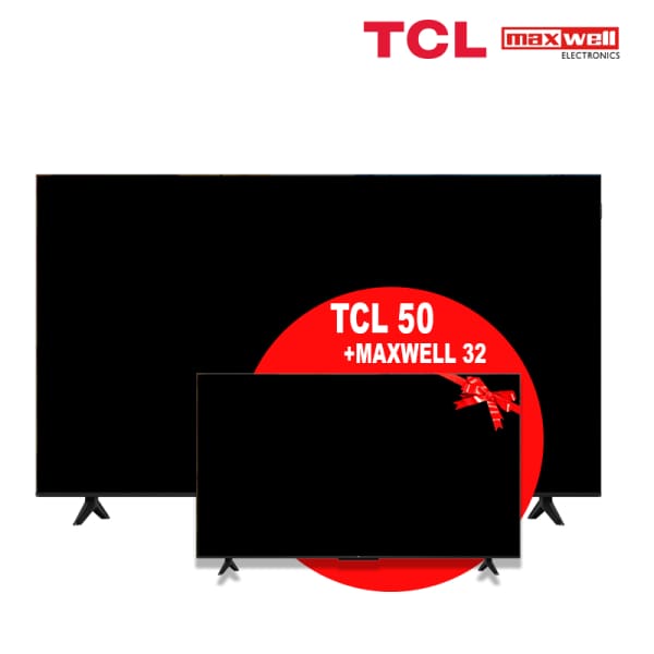 Pack tv TCL 50p QLED Full HD + MAXWELL 32p