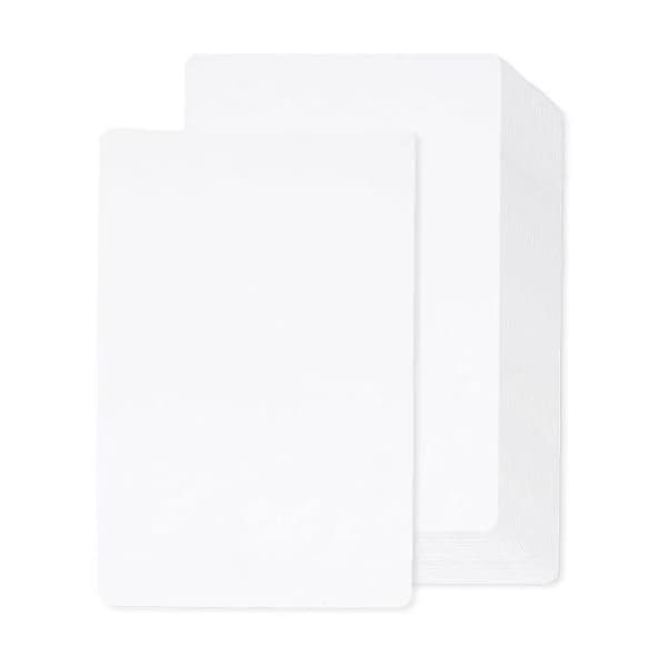 Paquet De 100 Cartes Blanches Adaptables En Pvc 30 Ml 0.76mm – Blanc (CBGC0030W)