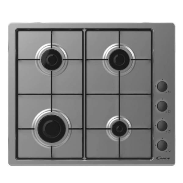 Plaque à Gaz CANDY 4 Feux Inox (CHW6LBX/4U2)