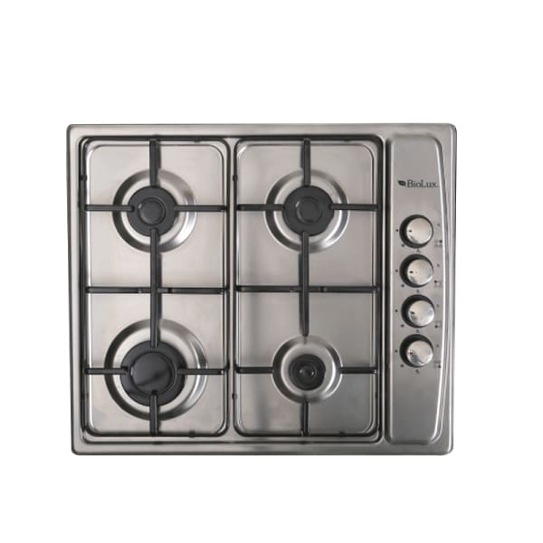 PLAQUE A GAZ ENCASTRABLE BIOLUX 4 FEUX THERMO COUPLE INOX (M5855)