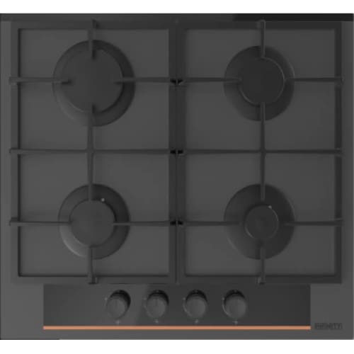 Plaque a gaz Encastrable Infinity Fonte 60Cm Thermocouple Vitro Noir (H6002P07B)