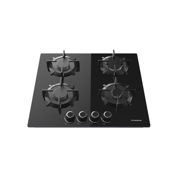 Plaque à Gaz encastrable PREMIUM 4 Feux 60 cm Noir (AP AP1641 BS04)