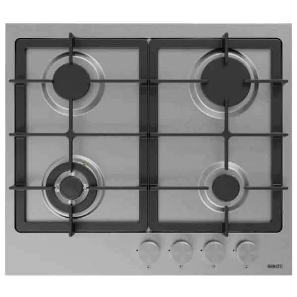 Plaque a gaz Infinity 4 Feux Fonte Inox (H6504P27IS)