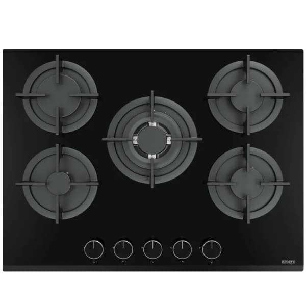 Plaque a gaz Infinity 5 Feux 70Cm Vitro Noir (H7010P30B)