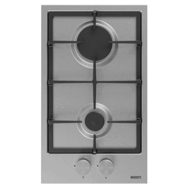 Plaque a gaz Infinity Domino 30cm Fonte Inox (H3101P07IS)