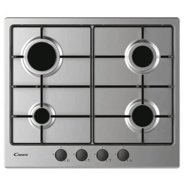 Plaque De Cuisson Encastrable CANDY 4 Feux 60Cm Silver (CM6PBRX-4U2)