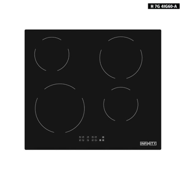 Plaque de Cuisson Encastrable Infinity 4Feux Noir (H 7G 4IG60-A)