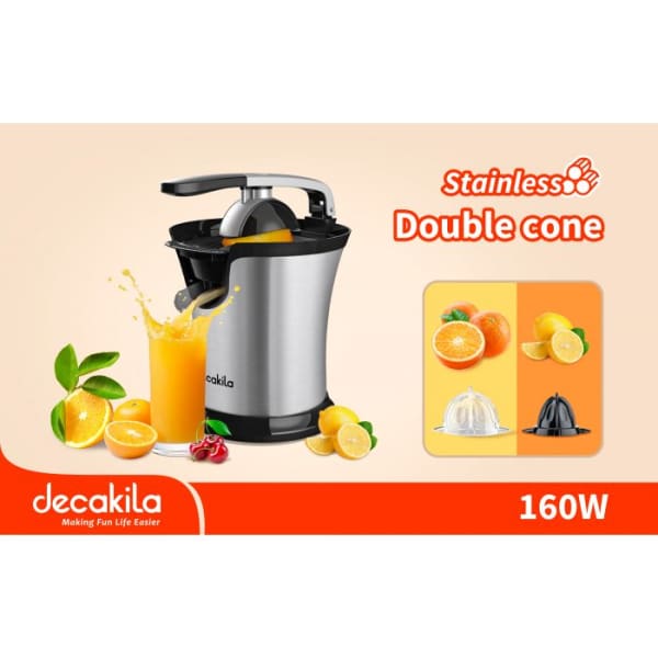 Presse agrumes Decakila 160W Chromé en Inox (KEJC008)