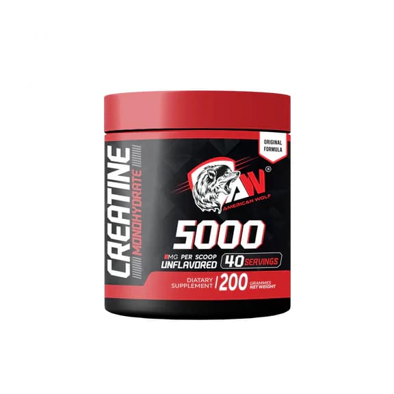 Pure Monohydrate Creatine 200 G American Wolf