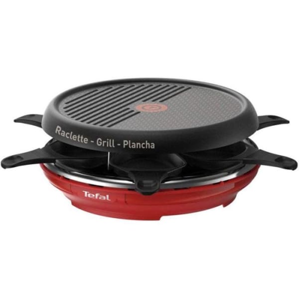 Raclette Multifonction Colormania 3en1 TEFAL 850W Noir&Rouge (RE12A512)