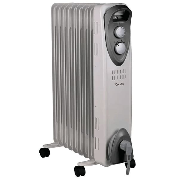 Radiateur à Bain D’huile Condor 9 Eléments 2000W Blanc (CBH-U3009)