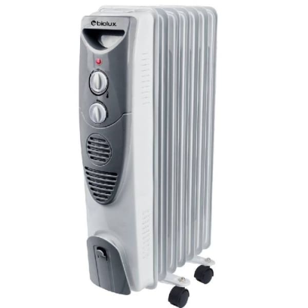 Radiateur Bain d’Huile BIOLUX 7 Éléments 1500W - Blanc(RB-1503)