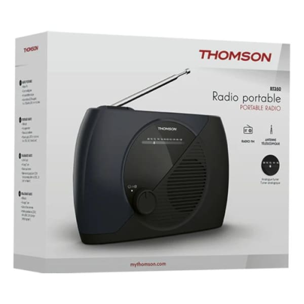 Radio FM Portable THOMSON - Noir (RT350)