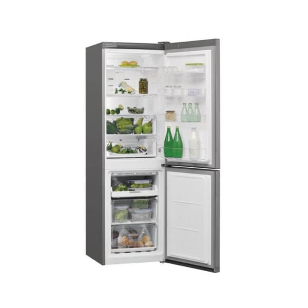 Réfrigérateur WHIRLPOOL 338L Combiné No Frost silver (W7811OOX) (191,2 x 59,6 67,8 cm)