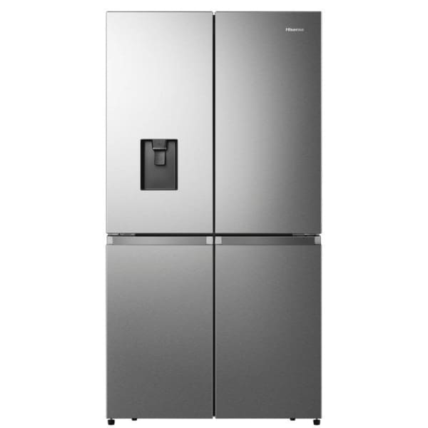 Réfrigérateur HISENSE 579 Litres Side By No Frost inox avec fontaine et afficheur (RQ5N560NMII)