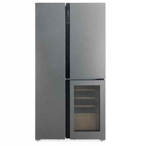 Réfrigérateur Hyundai 548L Side By Inverter No Frost + Cave À Vin Verre Gris(HYN-91TWC.SG) (911x706x1780mm)
