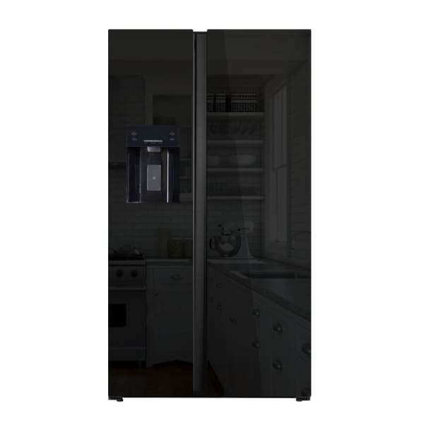 Réfrigérateur Hyundai 556L Side By Inverter No Frost Avec Distributeur d’eau Verre Noir (HYN-91SBSIM.BG)