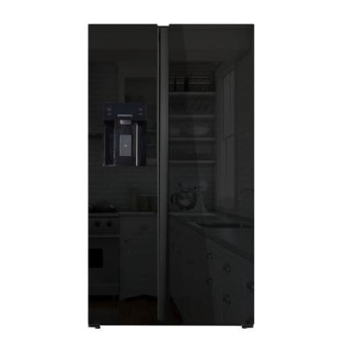 Réfrigérateur HYUNDAI 556L SIDE BY INVERTER - NOFROST - VERRE NOIR (HYN-91SBS.IM.BG.02)