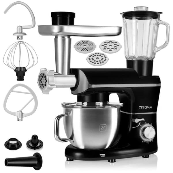 Robot Multifonction 1900W 3en1 ZEEGMA Planeet Multi / avec bol de 6,2 Litre Noir (20240894)