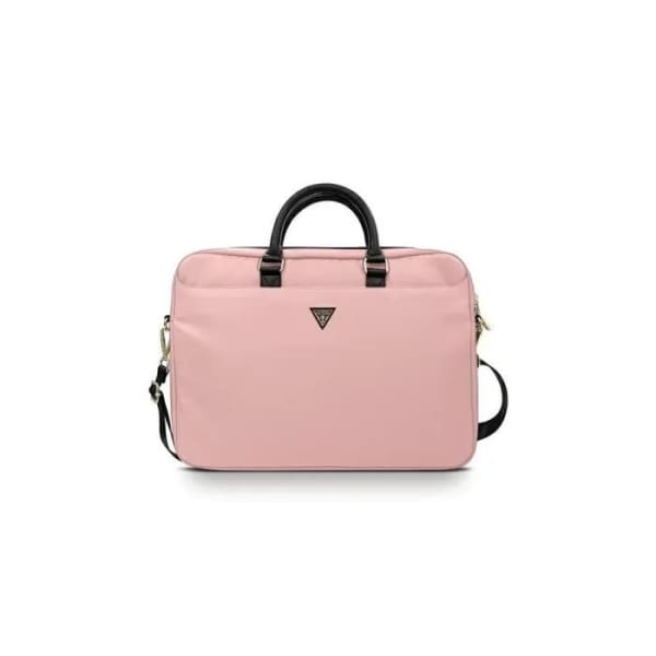 Sac Guess Logo Triangle en Nylon / 16’’ / Rose (GSM104983)
