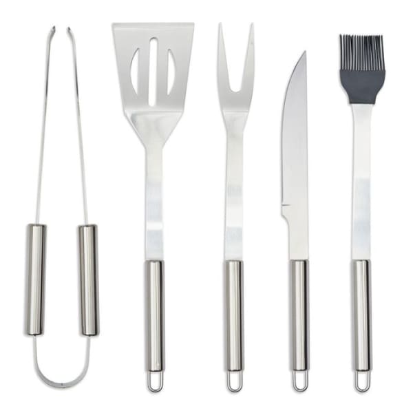 Set De 5 Accessoires Pour Barbecue LIVOO Silver (GS165)