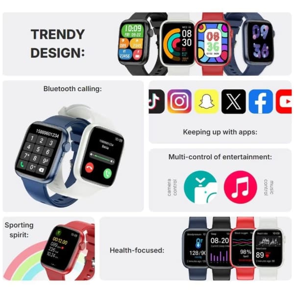 smartwatch Forever IGo Watch 3 JW-500 noir (GSM180537)