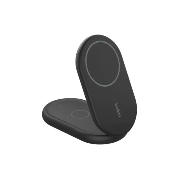 Socle De Recharge 2-en-1 Aimantée Et Pliable Avec Qi2 15 W – Noir (WIZ028vfBK)