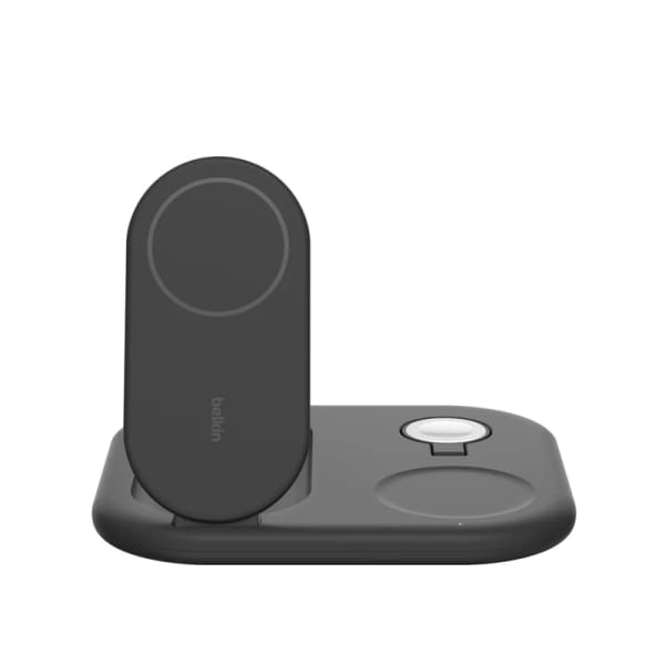 Socle De Recharge 3-en-1 Aimantée Et Pliable Avec Qi2 15 W Noir (WIZ029vfBK)