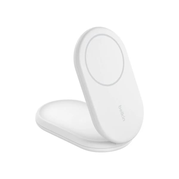 Socle De Recharge Belkin Aimanté Et Pliable Avec Qi2 15 W – Blanc (WIB007vfwh)