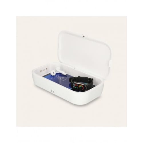 Stérilisateur à caisson lumineux Uv KSIX avec charge sans fil 10w (DCLBOX)