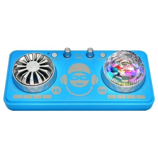 Table De Mixage Sans Fil Bigben Avec Lumineux Et Micro – Bleu (XD1BL)