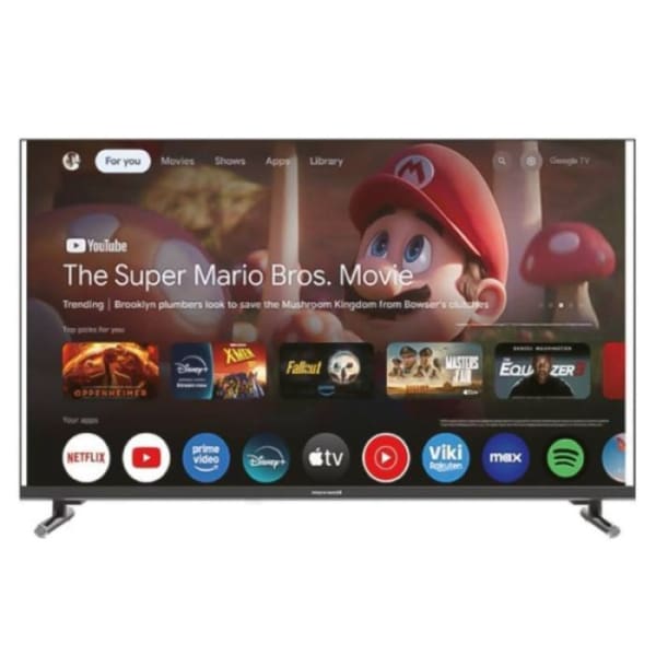 Téléviseur MAXWELL 55’’ QLED 4K UHD SMART GOOGLE TV avec RECEPTEUR INTEGRE et Barre de SON (MAX-QA55MG60SB)