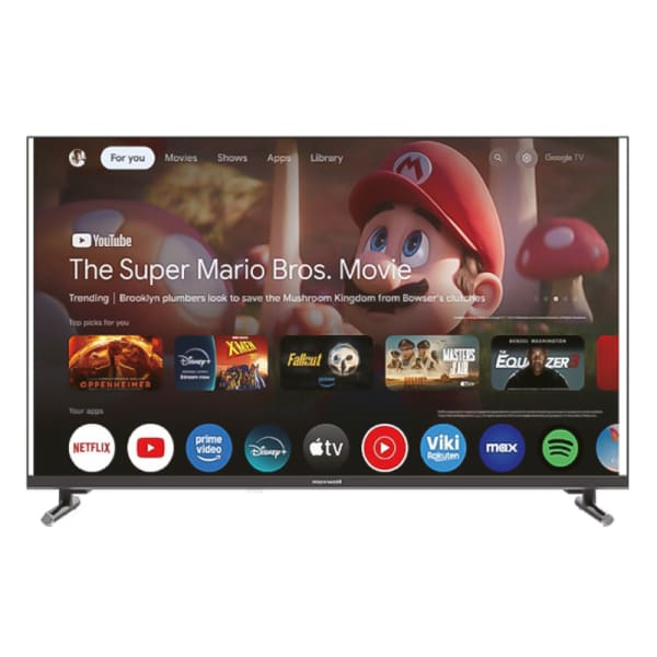 Téléviseur MAXWELL 65’’ QLED 4K UHD SMART GOOGLE TV avec RECEPTEUR INTEGRE / MAX-Q65MG60