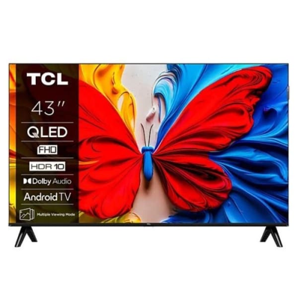 Téléviseur TCL 43p S5K QLED Full HD Smart Avec Récepteur Intègre (43S5K)