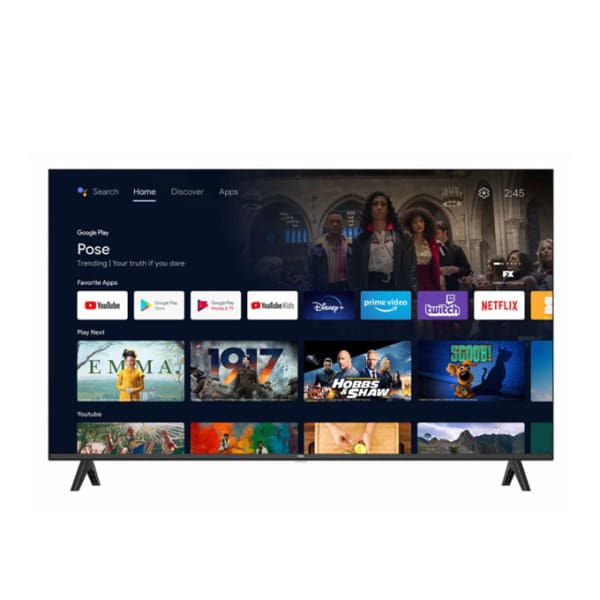 Téléviseur TELEFUNKEN 60” G3EN 4K GOOGLE TV AVEC RECEPTEUR INTEGRE (TV60G3EN)