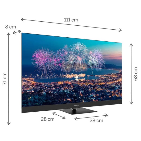 Téléviseur Thomson Smart QLED Plus Google TV Noir (50QG6C14)