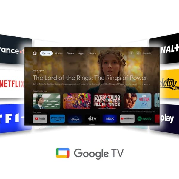 Téléviseur Thomson UHD 4K Qled Smart Google TV Noir (43QG5C14)