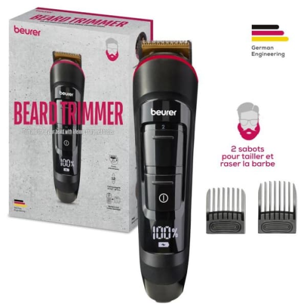 Tondeuse A Barbe Rechargeable BEURER Noir (MN4X)