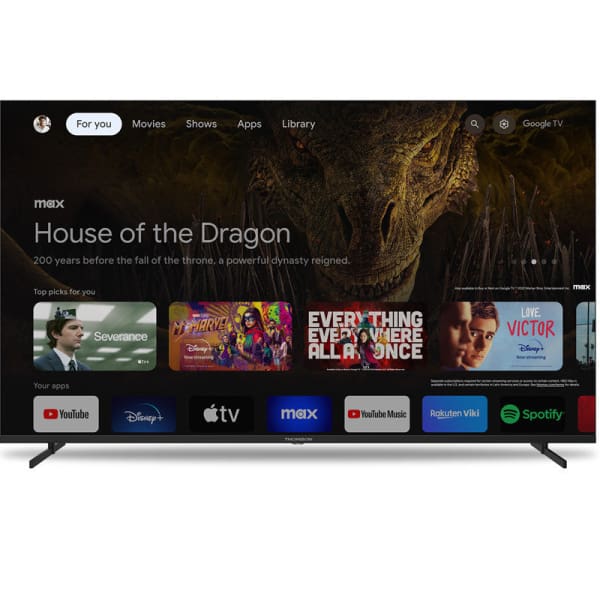 TV Thomson 65’’ 4k UHD Side Feet Google Tv Noir (65UG4S14)