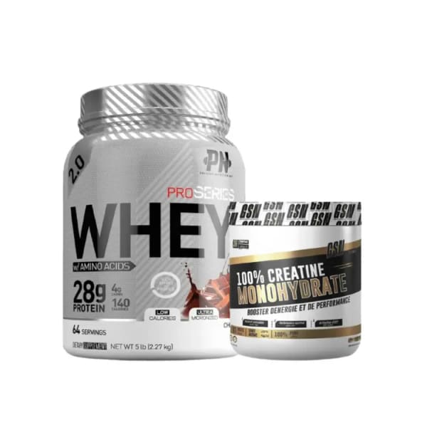 Whey Protein 2,27 Kg Physique + Monohydrate Creatine Gsn 200 G