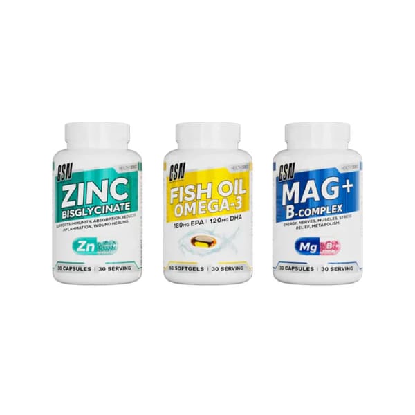 ZINC GSN + FISH OIL + MAGNESIUM