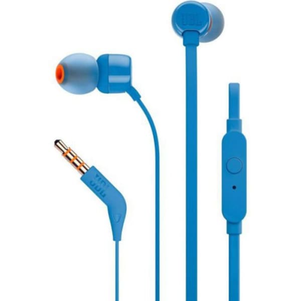 Écouteurs filaire JBL intra-auriculaire T110 - Bleu