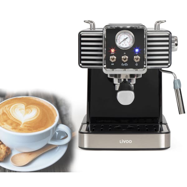 Machine à café LIVOO 1.5L-1350W inox (DOD174N)