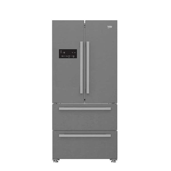 Réfrigérateur Beko 600L Inox NoFrost side by side 4 portes